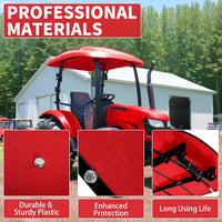 Load image into Gallery viewer, HECASA Red Canopy Compatible With All ROPS 48-3/8" X 48-3/8" Equipped Tractors and Mowers With 2" x 2" or 2" x 3" ROPS (Adds About 4" to Tractor Height) LYJD-031S-3