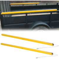 Load image into Gallery viewer, KUAFU 2 Sided Tailgate Utility Trailer Gate Liftgate Ramp Lift Assist System w/ 12 to 24 Inch Height Side Rail, 4 to 6 Feet Height Ramp Assist System