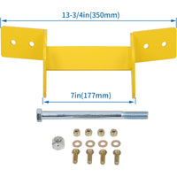 Load image into Gallery viewer, Mower Deck Front Hanger Bracket Compatible with John Deere 425 445 455 Steel Yellow (48" & 54")