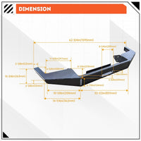 Load image into Gallery viewer, DIY Front Bumper Bare Metal Kit Compatible With 1984-2001 Jeep Cherokee XJ Winch Mount Plate LYAM-260