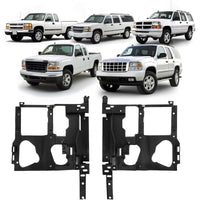 Load image into Gallery viewer, HECASA Headlight Bracket Pair Compatible with 1999-2002 Chevy Silverado GMC Sierra Headlamp Mounting Panel Replacement for 15798920 GM1221122 15798919 GM1221121