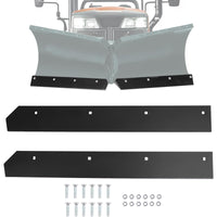 Load image into Gallery viewer, Snow Plow Cutting Edge Both 48" Halves and Bolt kit Compatible with Boss 8'-2" V-Blade 8'2" V Plow Replacement for BAX00098 ATV UTV Tractor Snow Plow Blade Edge (Steel)