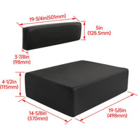 Load image into Gallery viewer, HECASA Seat Bottom Cushion Compatible with John Deere A B D G R 50 60 70 80 730 520 530 620 630 720 820 830 Tractor Plastic Black