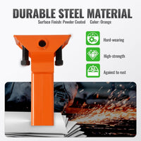 Load image into Gallery viewer, Sleeve Hitch Adapter Fit for 2" Receiver Compatible with 3-Point Hitch Sub-Compact Tractor Steel Lawn Garden Farm Tractor Hitch Adapter Orange