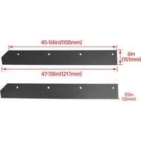 Load image into Gallery viewer, Snow Plow Cutting Edge Both 48" Halves and Bolt kit Compatible with Boss 8'-2" V-Blade 8'2" V Plow Replacement for BAX00098 ATV UTV Tractor Snow Plow Blade Edge (Steel)