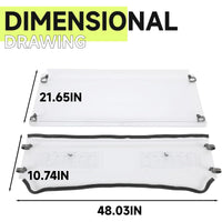 Load image into Gallery viewer, HECASA Vented Windshield Compatible with Kubota RTV 900, RTV 900XT, RTV 900XTG (NOT for RTV X900) Full Clear Windscreen