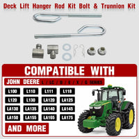 Load image into Gallery viewer, Kojem Deck Lift Hanger Rod Kit Bolt & Trunnion Kit Replacement for GX21718 GX24864 14M7400 Compatible with John Deere E130 E140 E150 LA120 D100 Set of 2