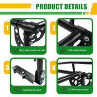 Load image into Gallery viewer, 1000 LBS Adjustable Truck Contractors Rack Ladder Pickup Kayak Lumber Rack Side Bar Long Cab Full Size 60"(W) x 138"(L) x 34"(H) (You Will get 2 Boxes) LYA-047TA+LYA-047TB