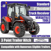 Load image into Gallery viewer, HECASA 3 Point 2 inch Trailer Hitch Receiver Drawbar for Category 1 Tractors