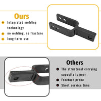 Load image into Gallery viewer, KUAFU Versatile Quick Hitch Adapter Used to Adjust Top Link Bracket Movements Fits for Category 1 3-Point Tractors Steel Black