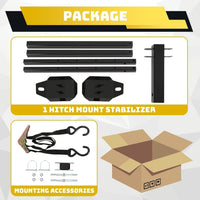 Load image into Gallery viewer, KUAFU Hitch Mount Stabilizer Fit Any RV W/ 2'' Hitch Receivers Motorhomes Truck Campers Travel Trailers 5th Wheels Hitch Stabilizer Adjustable Height of 19-5/8inches-31-1/8inches LYOM-254