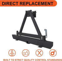 Load image into Gallery viewer, Rear Bumper Compatible With 1987-2006 Wrangler TJ YJ LJ W/Tire Carrier&D-Rings Steel Textured Black LYAM-291A+LYAM-291B