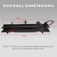 Load image into Gallery viewer, 600LBS Black Motorcycle Carrier Mount Dirt Bike Rack Hitch Hauler |with Loading Ramp| Superior Heavy Duty (You Will Receive Two Packages for This Item) LYOM-040A+LYOM-040B