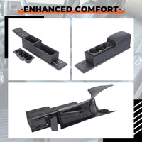Load image into Gallery viewer, Center Console Kit Compatible with 2011-2020 Dodge Charger Police w/Mini Cup Holder Plate and Trim Set (You Will Receive Two Packages) LYAP-311-2+LYAP-311-3