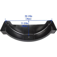 Load image into Gallery viewer, 2 Pcs Trailer Fenders W/Steps Compatible with 13" Diameter Wheels Tires Single-Axle Trailers Plastic Fenders Black LYAP-287S-2