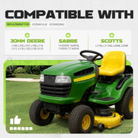 Load image into Gallery viewer, KUAFU Pair Steering Drag link Tie Rod Compatible with John Deere L100 L105 L107 L108 L110 L111 L118 L120 L130 G110 Tie Rod Set Draglink Steel Replacement for GY20491 GY20492