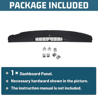 Load image into Gallery viewer, KUAFU Upper Dashboard Panel Compatible with 2007-2013 Chevy Silverado Suburban Tahoe/GMC Sierra Yukon Avalanche/Cadillac Escalade Replacement for 23224733 LYAP-308S