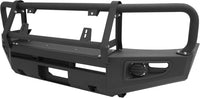 Load image into Gallery viewer, Front Bumper Assembly Compatible with 2004-2011 Nissan Titan, 2004 Pathfinder Armada and 2005-2007 Armada, W/Bull Bar, Fog Light Hole and Winch Mount, 3pcs-Main Body Steel Powder Coated LYAM-X1209A+LYAM-X1209B