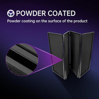 Load image into Gallery viewer, Portable DJ Facade Booth Foldable Cover Screen with White/Black Facade+Cloth Frame Booth Steel +Travel Bag Case Projector Display Scrim Panel with Folding LYOM-063