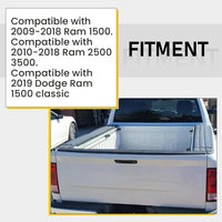 Load image into Gallery viewer, Tailgate Spoiler Molding Cap Compatible with 2009-2019 Ram 1500 2500 3500 Classic Top Protector Cover Lip Replace for CH1909100 55372052AH LYAP-236S