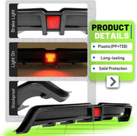 Load image into Gallery viewer, Rear Bumper Diffuser Compatible with 2006-2011 Honda Civic 4 Door Sedan Rear Lower Bumper Lip Splitter Valance with LED Brake Light Bumper Spoiler Carbon Fiber Color LYAP-X1386