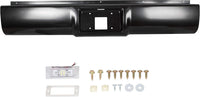 Load image into Gallery viewer, Rear Roll Pan Bumper Steel W/Light & Box Compatible With 1988 1989 1990 1991 1992 1993 1994 1995 1996 1997 1998 Chevy C1500 C2500 C3500 K1500 K2500 K3500 LYAM-404S
