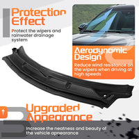 Load image into Gallery viewer, Windshield Wiper Cowl Panel Grille Compatible with 2011-2019 Ford Explorer & 2013-2019 Ford Police Interceptor Utility Replacement for BB5Z-78022A68-AA Air Inlet Window Cover Unfinished Plastic LYAP-X1344