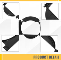Load image into Gallery viewer, KUAFU Radiator Cooling Fan Shroud Compatible with 1987-2001 Jeep Cherokee Replaces CH3110104 52027501AB 52027501AC Black PP Plastic LYAP-980