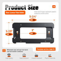Load image into Gallery viewer, Rear License Plate Holder Bracket Frame Mount Compatible with BMW 1/2/3/4/5/6 Series X1 X3 X4 X5 X6 Z4 Replacement for 51187160607 511882380615