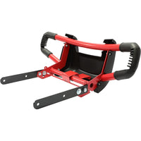 Load image into Gallery viewer, HECASA Brush Guard Compatible with Craftsman T3100 Lawn Tractor Front Red and Black Bumper Protector Mower Grille Guard Replacement for 432370