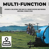 Load image into Gallery viewer, KUAFU Trailer Tongue Bike Bunk Compatible with Most A Frame Trailers Steel Powder Coated 100LBS Capacity LYOM-121