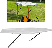 Load image into Gallery viewer, Lawn Tractor Sun Shade, Top Canopy Compatible with John Deere Tractors with ROPS, White Sun Shade Canopy W/Mounting Brackets, Reduce Heat and Glare with This Umbrella Canopy LYJD-018S-1