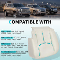 Load image into Gallery viewer, Seat Cushion Compatible with 2003-2007 Chevy Silverado/Suburban/Tahoe GMC Sierra/Yukon Cadillac Escalade Driver Side Seat Foam Replacement for 19330710 88941606 HLV-025