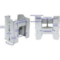 Load image into Gallery viewer, KUAFU Jack Plate Adjustable 8'' Outboard Boat Jack Plate Aluminum Manual Power-Lift LYOM-057