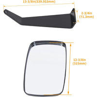 Load image into Gallery viewer, Tractor Mirror Kit Set With Fixed Arms Compatible with John Deere 5000 & 6000 Series Tractor Replacement For DM2455000 2 Pcs Side Mirrors