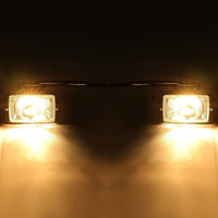 Load image into Gallery viewer, HECASA Fog Light W/Bulbs Compatible with 1988-2000 Chevy C/K1500 2500 3500 Replacement for 16524928 GM2593106 16524927 GM2592106 Lamp (Clear Lens)