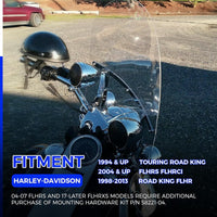 Load image into Gallery viewer, 29'' x 22'' Motorcycle Windshield Compatible With 1994-2024 Harley Davidson Touring Road King FLHR FLHRS FLHRCI w/Bracket Mounting Bracket Detachable Quick Release Clear WSD-06