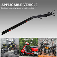 Load image into Gallery viewer, 600LBS Black Motorcycle Carrier Mount Dirt Bike Rack Hitch Hauler |with Loading Ramp| Superior Heavy Duty (You Will Receive Two Packages for This Item) LYOM-040A+LYOM-040B