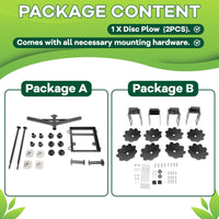 Load image into Gallery viewer, KUAFU 54" Cut Width Disc Plow Harrow 2 Inch Receiver for ATV UTV Pull Behind Tiller Garden Tractor Accessory