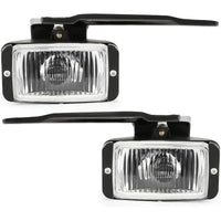 Load image into Gallery viewer, HECASA Fog Light W/Bulbs Compatible with 1988-2000 Chevy C/K1500 2500 3500 Replacement for 16524928 GM2593106 16524927 GM2592106 Lamp (Clear Lens)