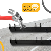 Load image into Gallery viewer, 2 Place Weeder Trimmer Racks Holders Hold Two for Trailer Truck Tree Trimmers Edgers Pole Saws Powercoated Steel LYA-076