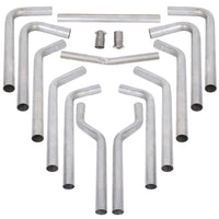Load image into Gallery viewer, YIKATOO®  Universal 2.5" 16-Piece Mandrel-Bent Tube Dual Exhaust Pipe Kit Stainless