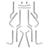Load image into Gallery viewer, YIKATOO®  Universal 2.5" 16-Piece Mandrel-Bent Tube Dual Exhaust Pipe Kit Stainless