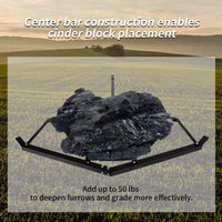 Load image into Gallery viewer, Drag Harrow, 72" Width Heavy Duty Compatible with ATV UTV and Garden Tractor Tow Behind Landscape Drag Driveway Grader with Adjustable Pin-Style Hitch