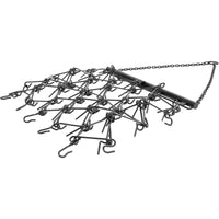 Load image into Gallery viewer, Drag Chain Harrow 4'W x 4'L Durable Compatible with ATV UTV Lawn Garden Tractor for Leveling Garden Towing Ring Powder Coated