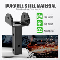 Load image into Gallery viewer, Sleeve Hitch Adapter Compatible with Garden Tractors Heavy-Duty Hitch Rear One-Pin Mounting Attachment Accessories Black Steel Powder Coated