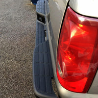 Load image into Gallery viewer, Rear Step Bumper Compatible with 1999-2007 Chevy Chevrolet Silverado GMC Sierra 1500 2500 Classic Face Bar W/License Plate Lights Replace for GM1103122 12496085 GM1103124 Powder Coated Black LYAM-273T-2