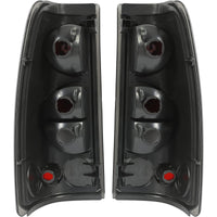 Load image into Gallery viewer, HECASA Taillight Tail Lights Pair Compatible with 1999-2007 Chevy Silverado 1500 2500 3500 Classic 1999-2003 GMC Sierra 1500 2500 3500 Taillight Brake Turn Signal Lamp Smoke Lens