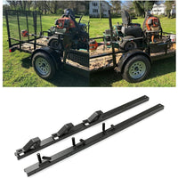 Load image into Gallery viewer, 3 Place Weed Eater Rack Carrier Mount On Landscape Truck Trailer Enclosed Trimmer Rack Holder w/Lock Pair Steel Lockable LYA-064