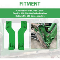 Load image into Gallery viewer, Tractor Loader Quick Tach Weld On Mounting Brackets Compatible with John Deere Tractor Loaders